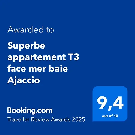 Superbe T3 Face Baie Ajaccio Apartament